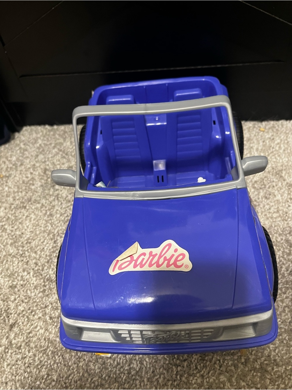1994 Barbie Purple Convertible Play Car with Silver Trim